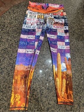 Niyama Sol Multicolor License Plate & Desert Cactus Leggings